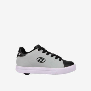 Heelys gris y negro con rueda. Discreta, firme y libre