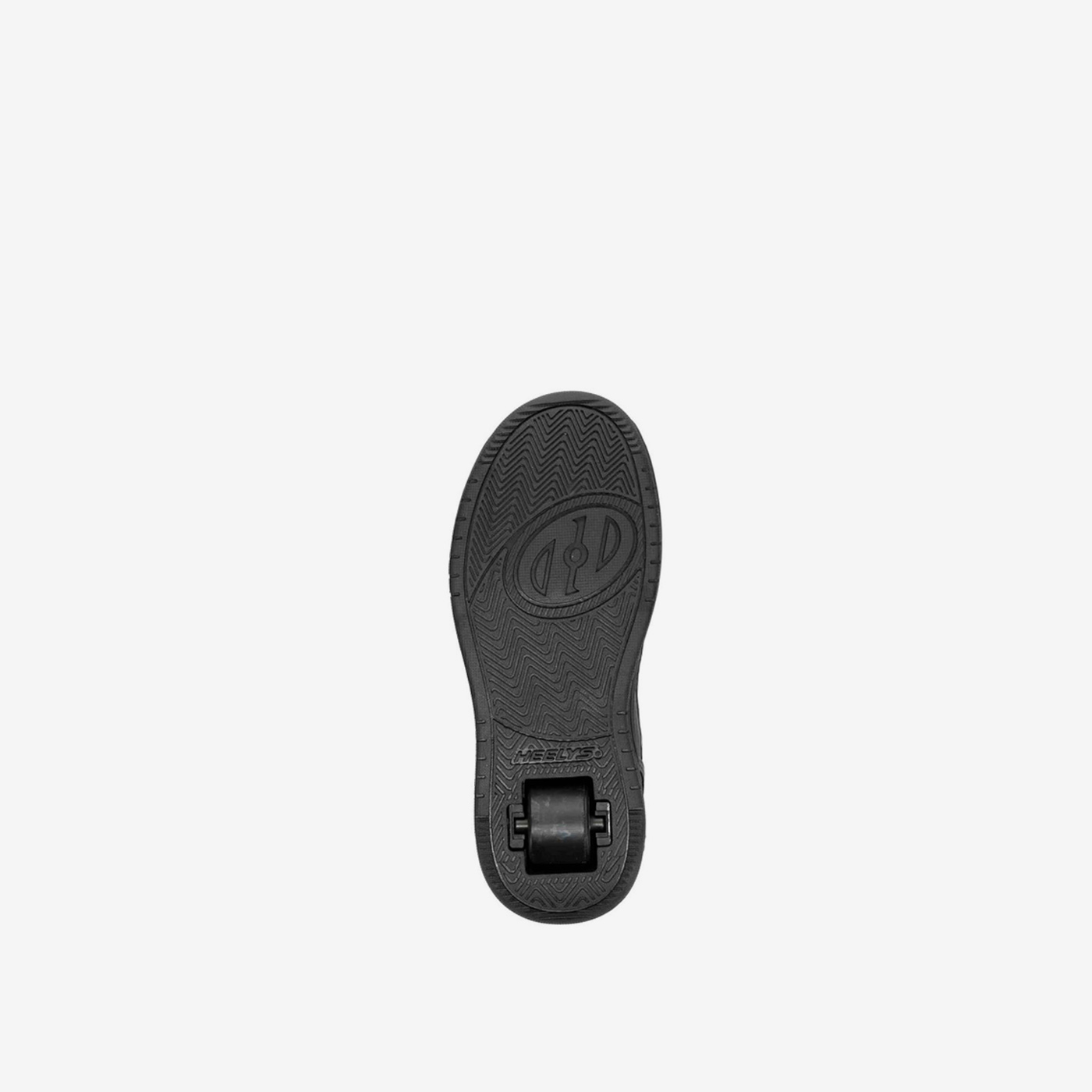 Heelys gris y negro con rueda. Discreta, firme y libre
