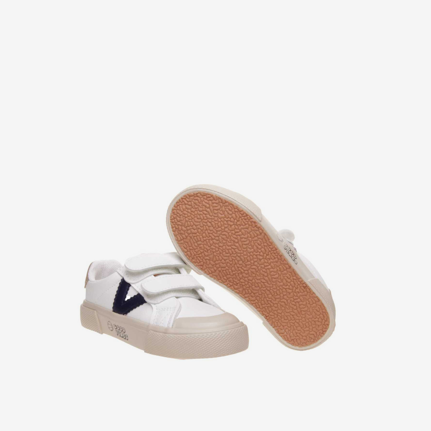 Victoria - Zapatillas de piel en blanco con puntera Reforzada.