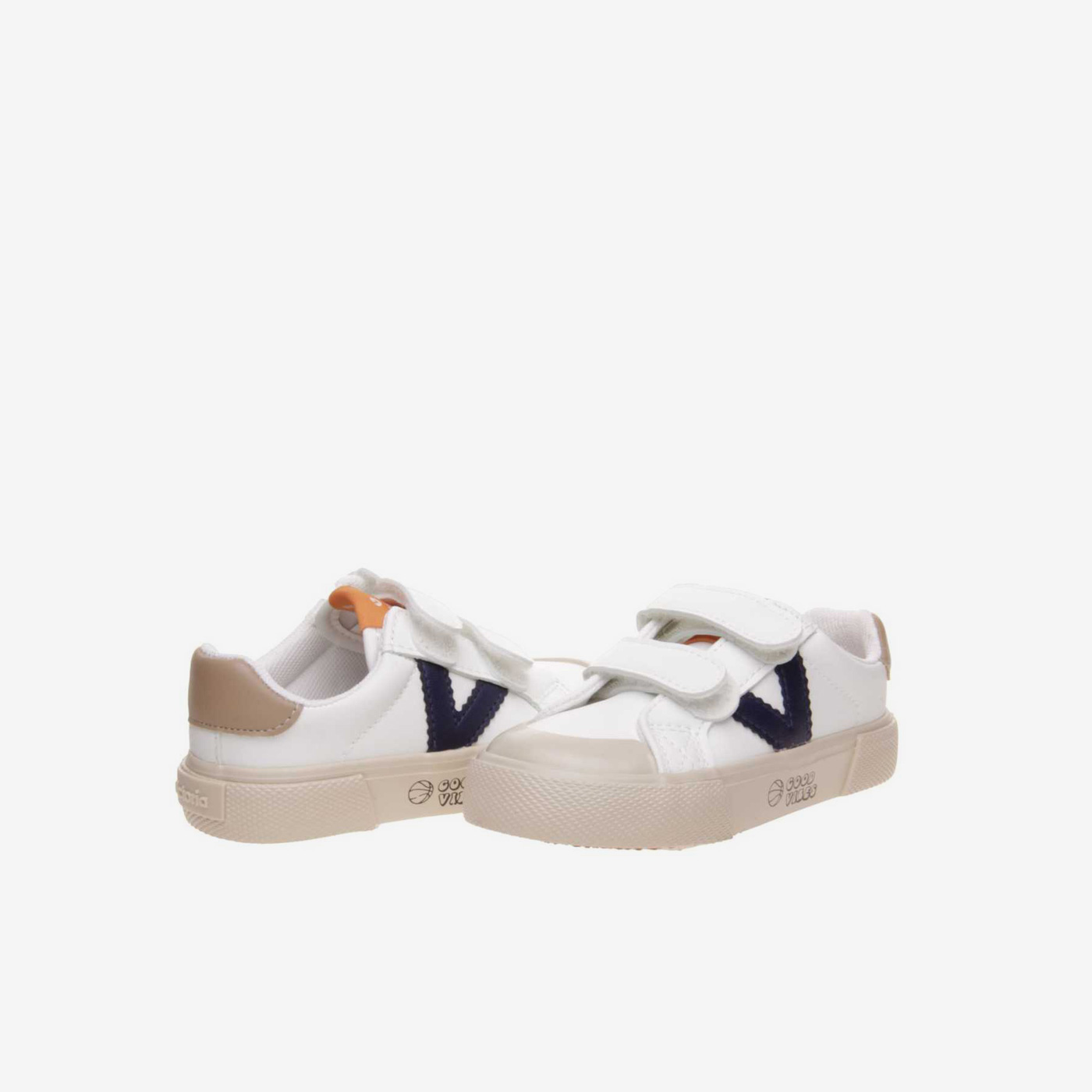 Victoria - Zapatillas de piel en blanco con puntera Reforzada.