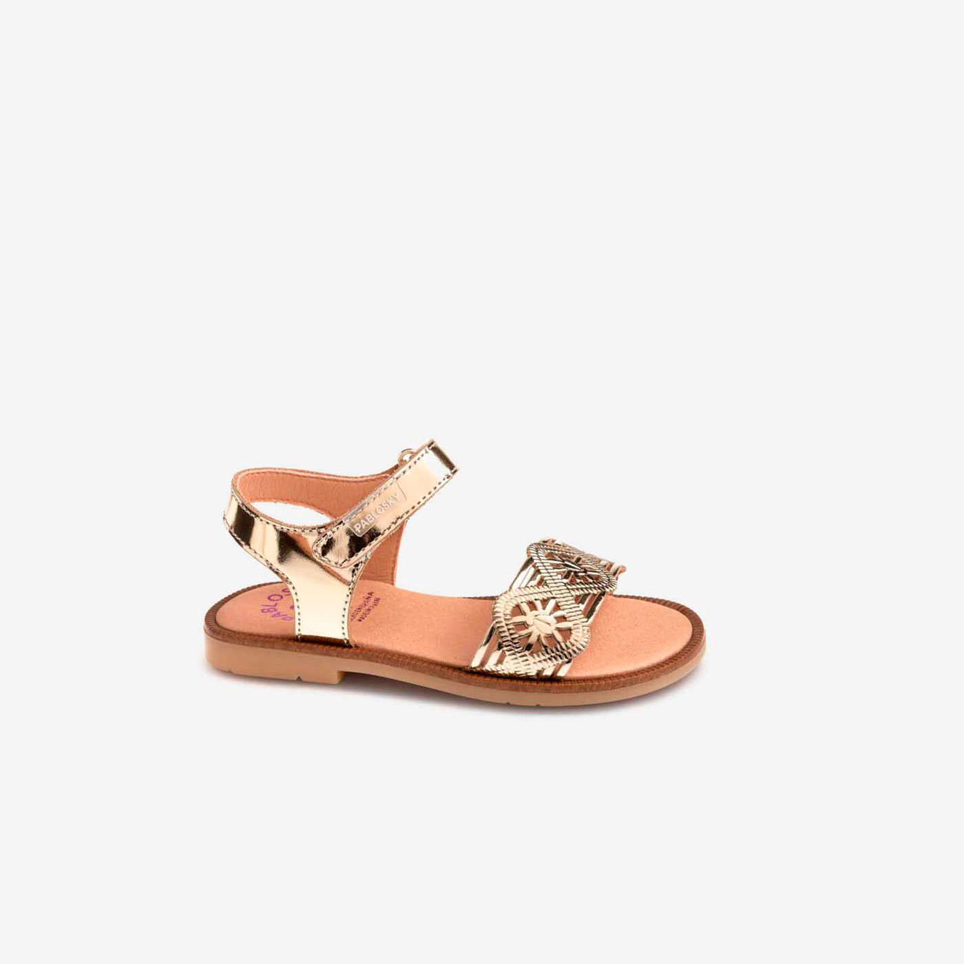 Sandalias de niña Pablosky con velcro y suela de vestir
