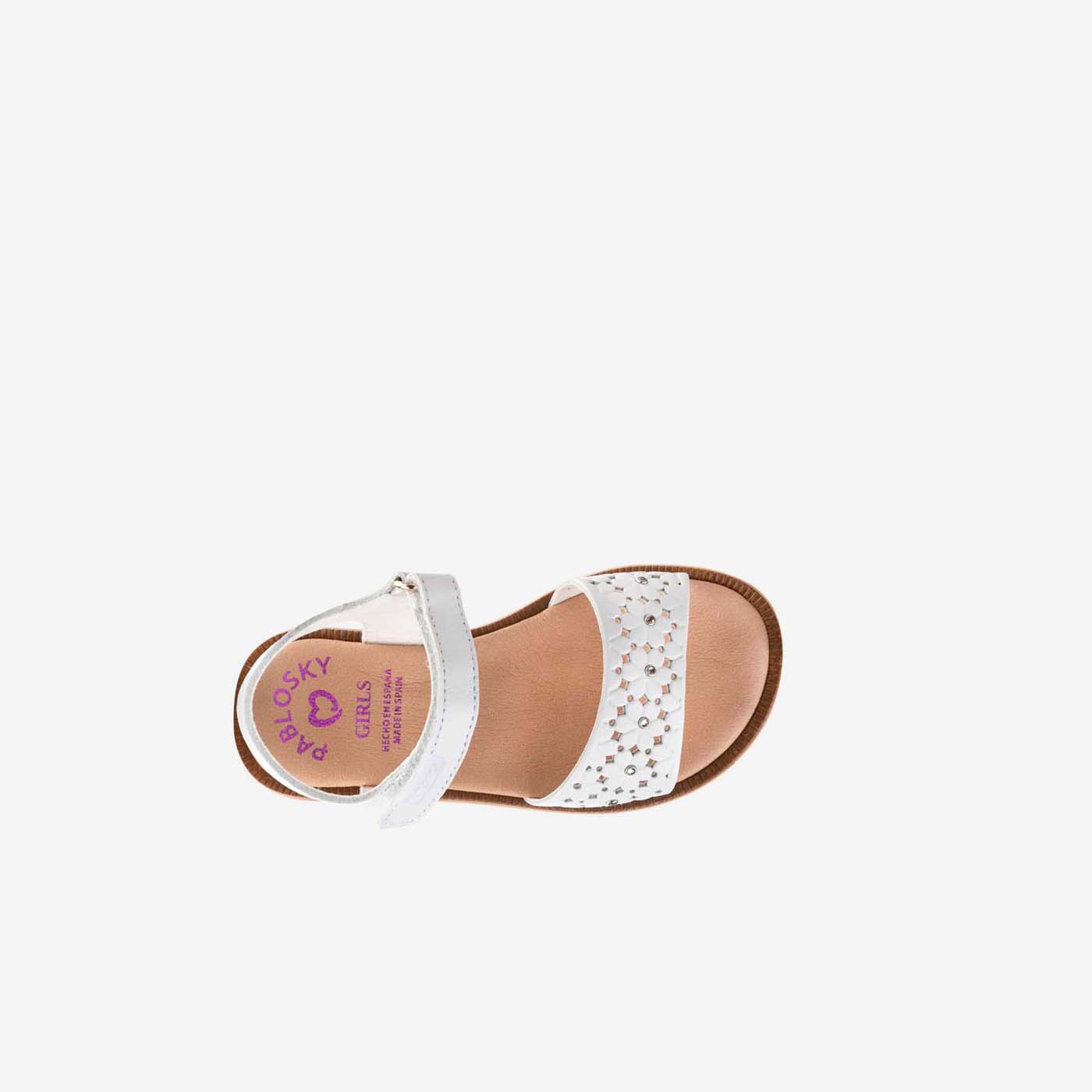 Sandalias de niña Pablosky con suela de vestir y velcro