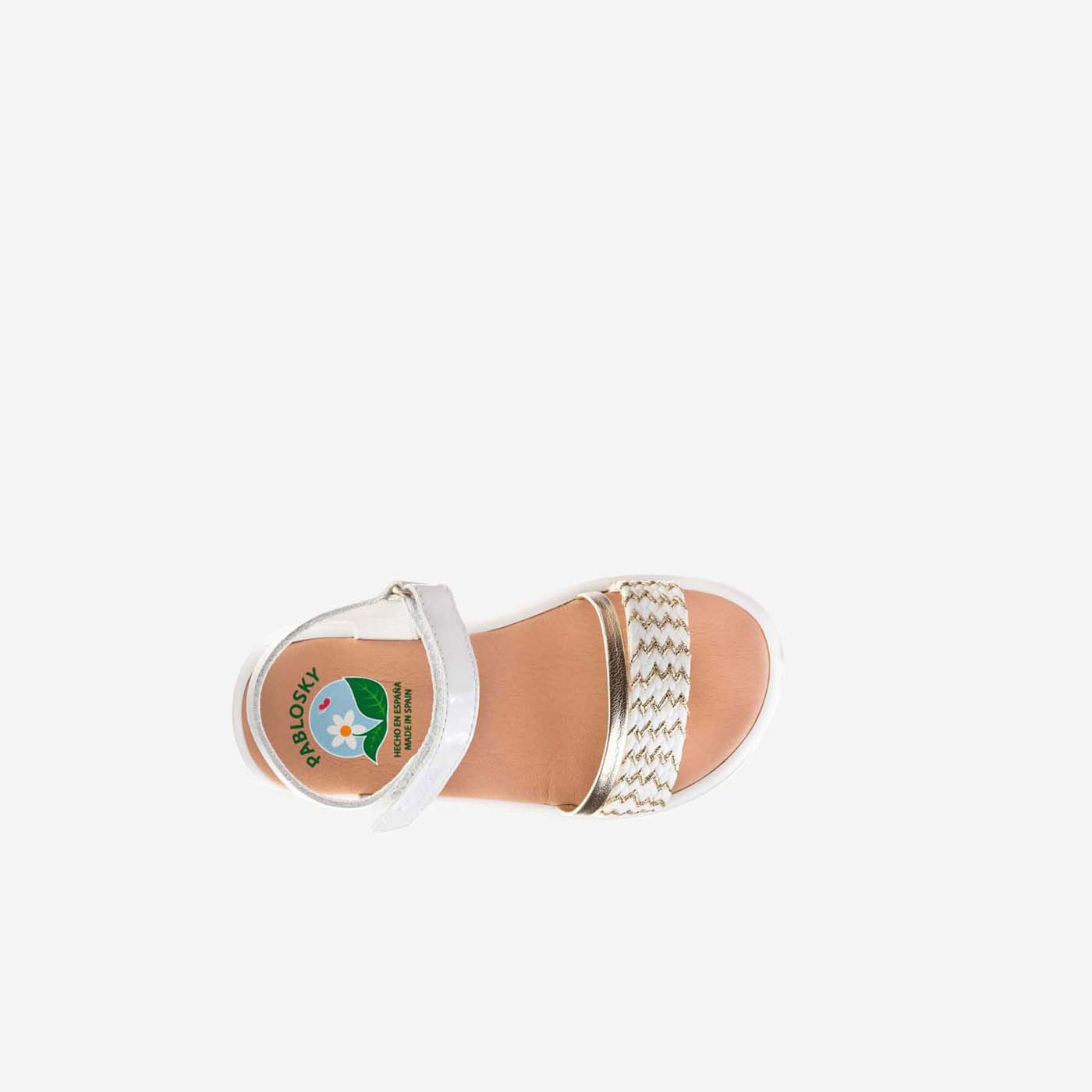 Sandalias de niña Pablosky con suela flexible y velcro