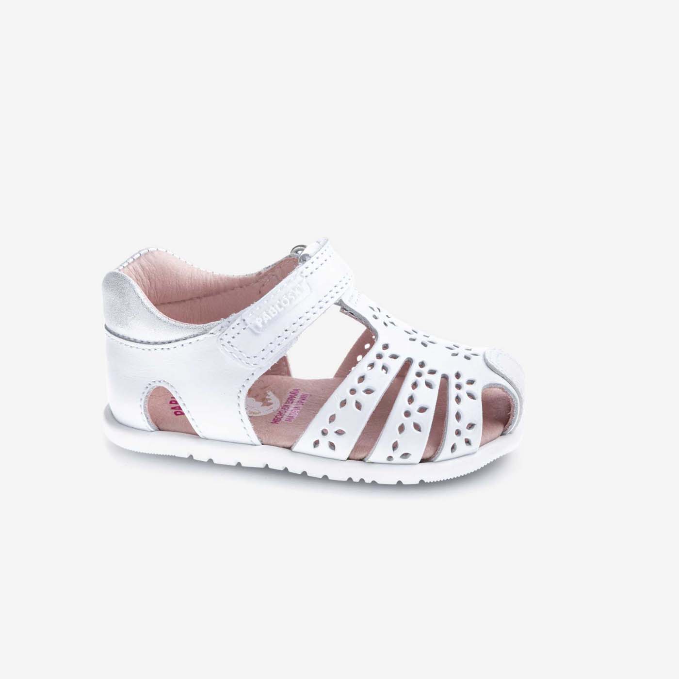 Sandalia niña primeros pasos con puntera reforzada y velcro