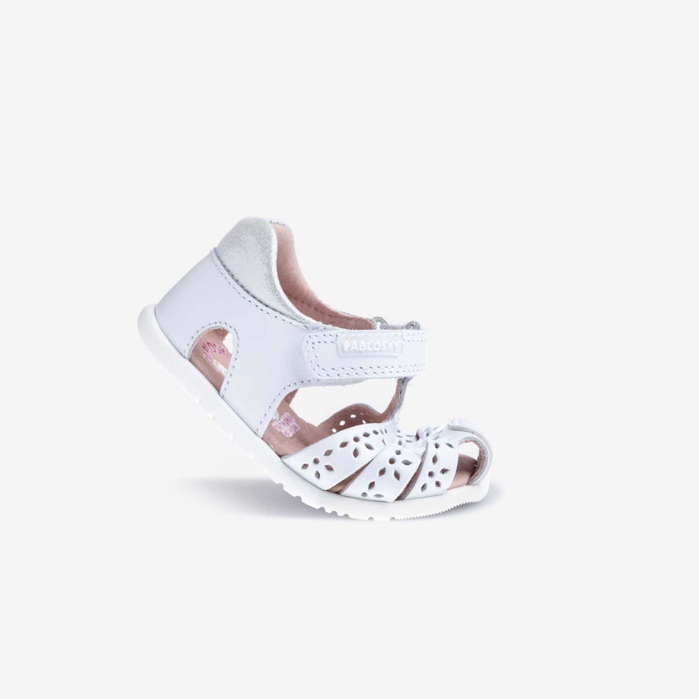 Sandalia niña primeros pasos con puntera reforzada y velcro