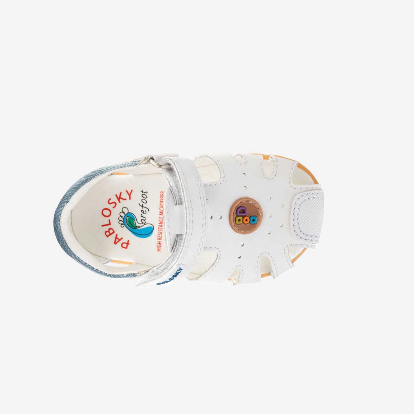 Sandalia niño respetuosa de Pablosky con velcro y puntera reforzada