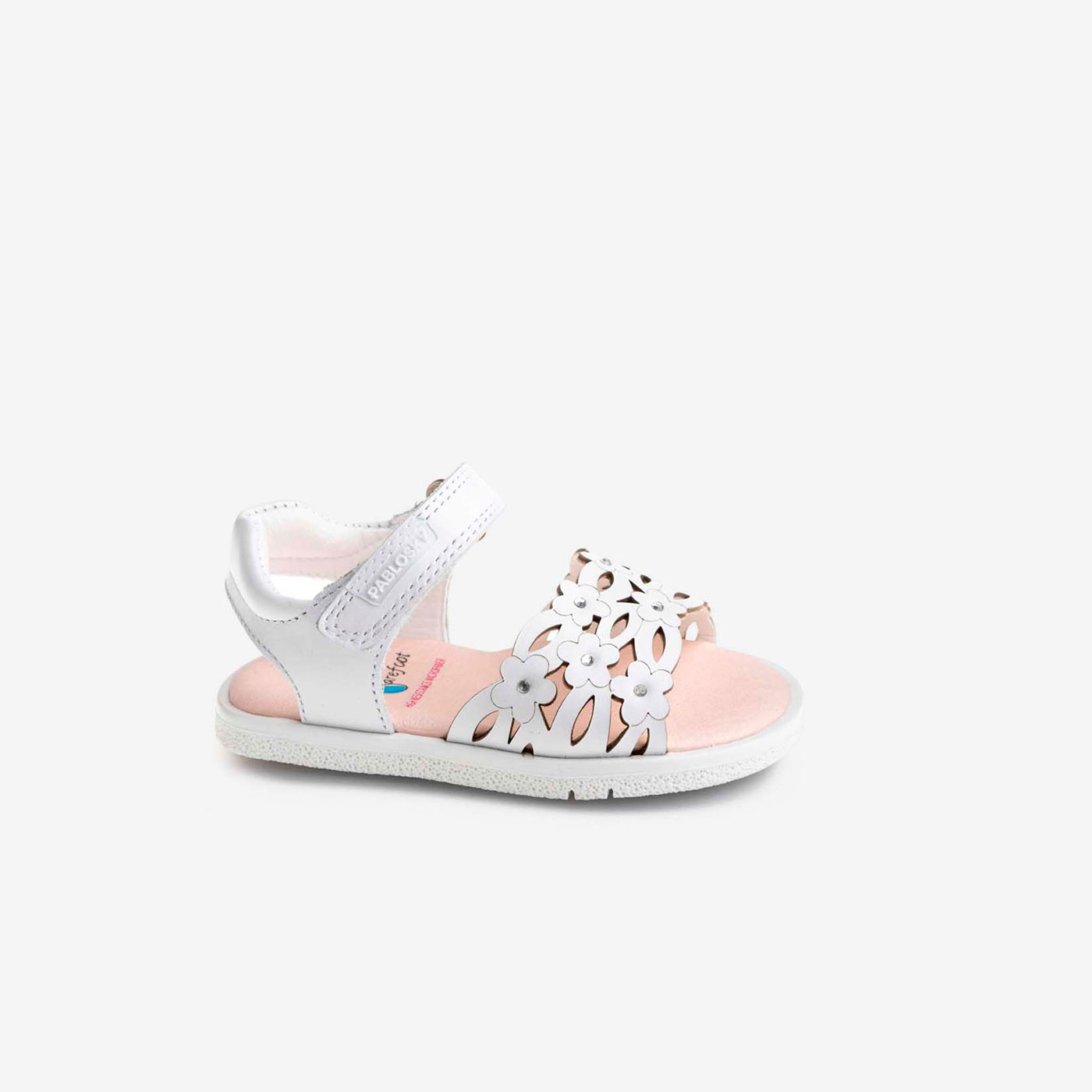 Sandalia niña puntera descubierta y velcro de Pablosky