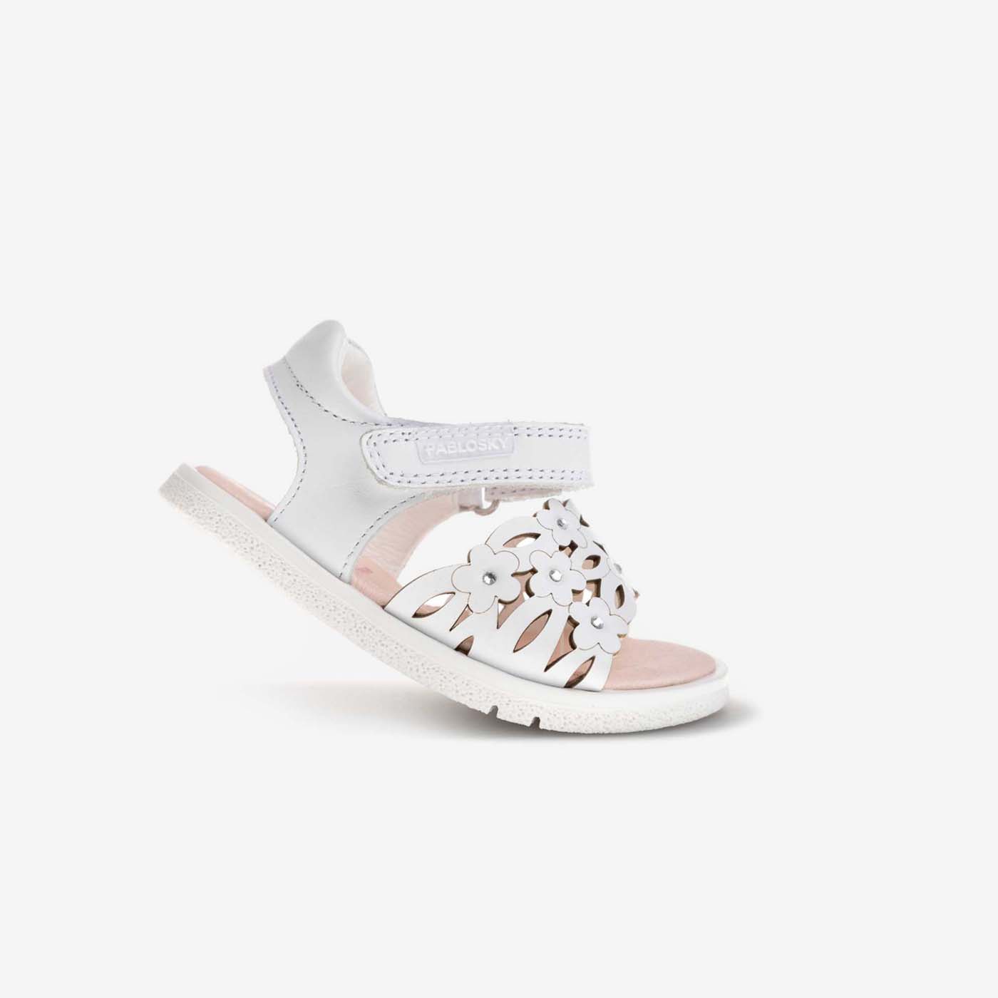 Sandalia niña puntera descubierta y velcro de Pablosky
