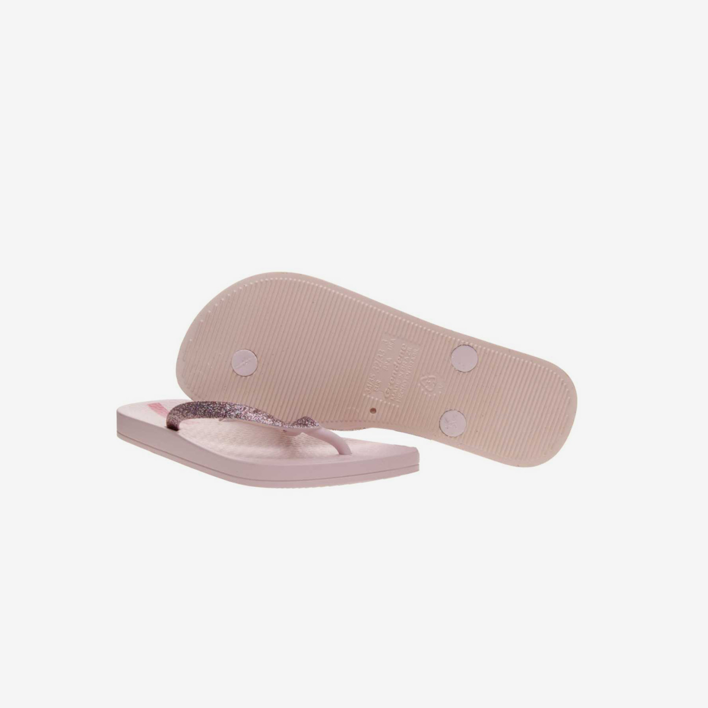 Sandalia Ipanema de niña en color rosa con glitter