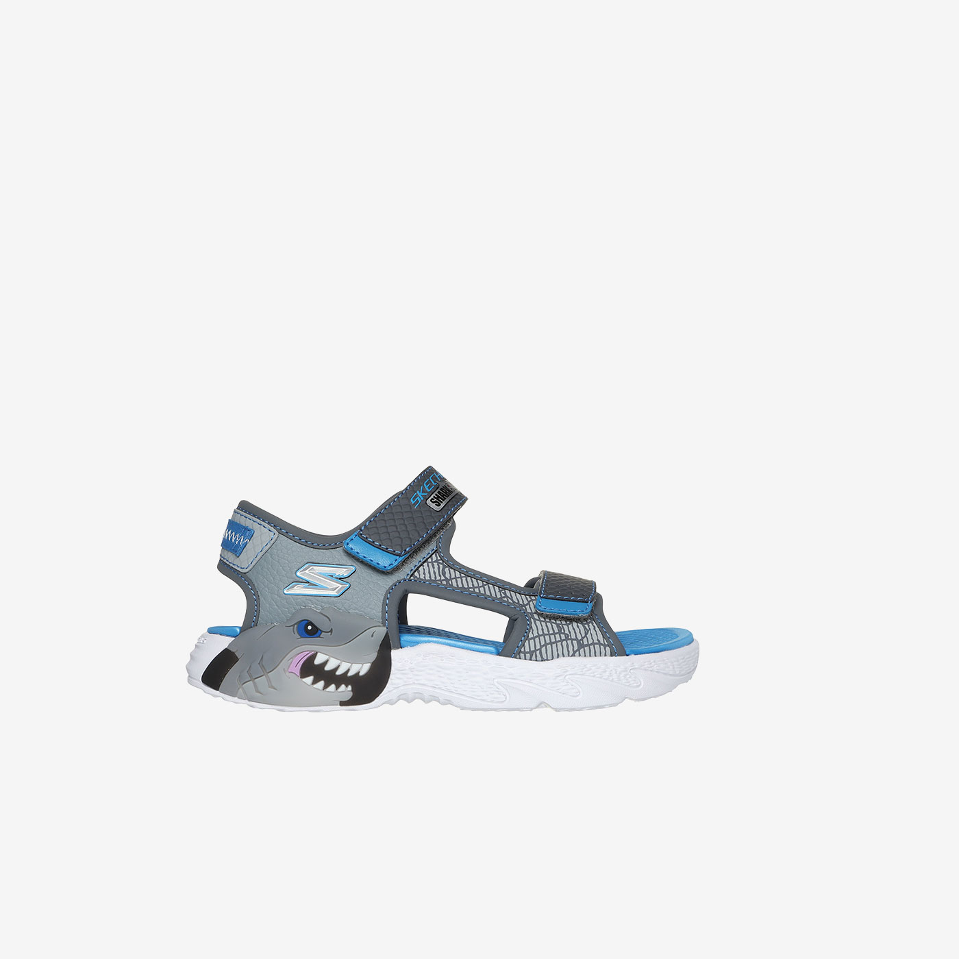Skechers  Sandalias con luces para niños modelo tiburon