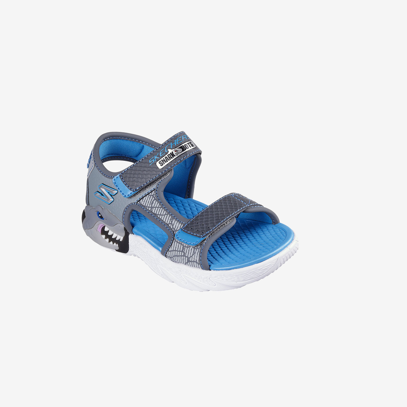 Skechers  Sandalias con luces para niños modelo tiburon