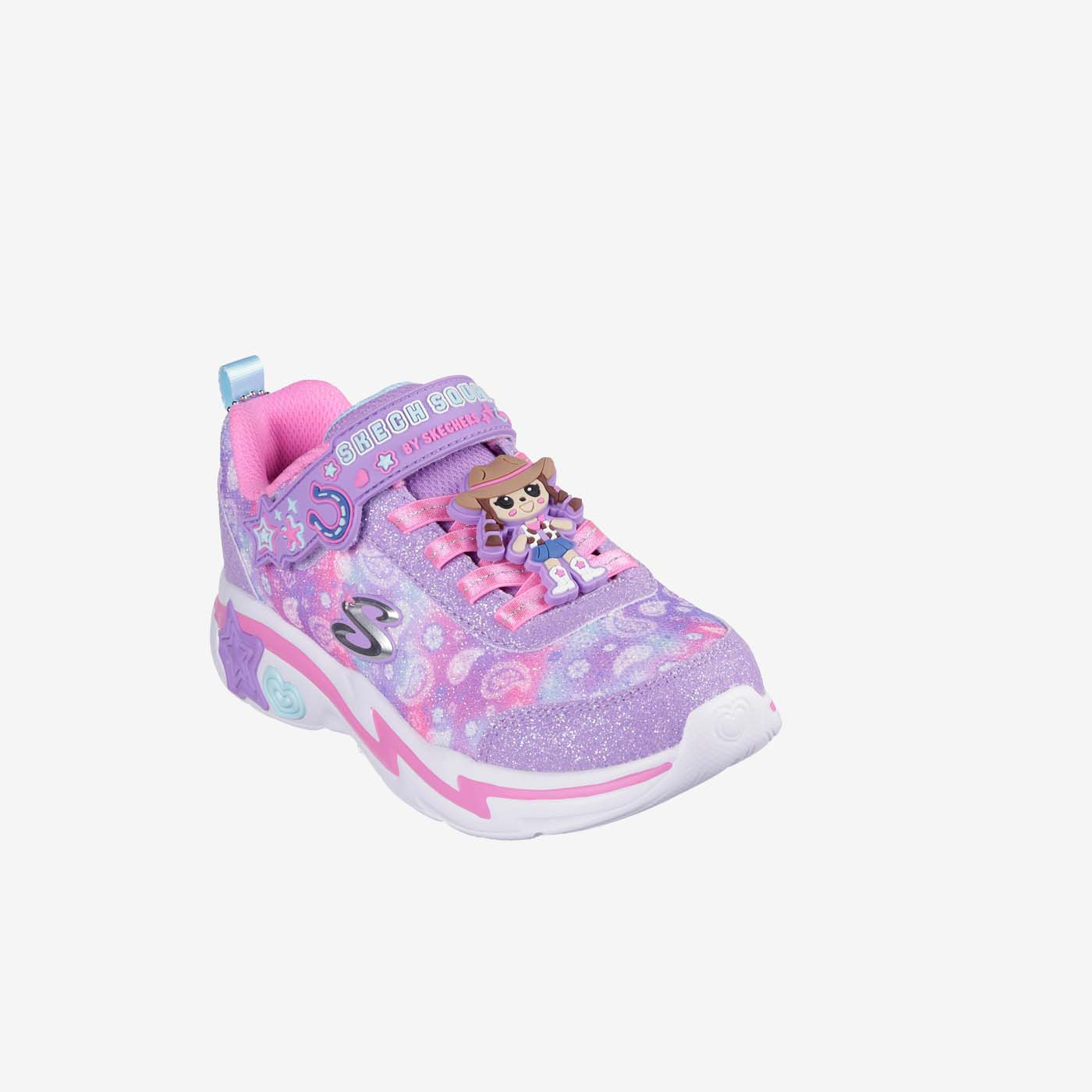 Deportivas Skechers para niña multicolor y velcro con luz