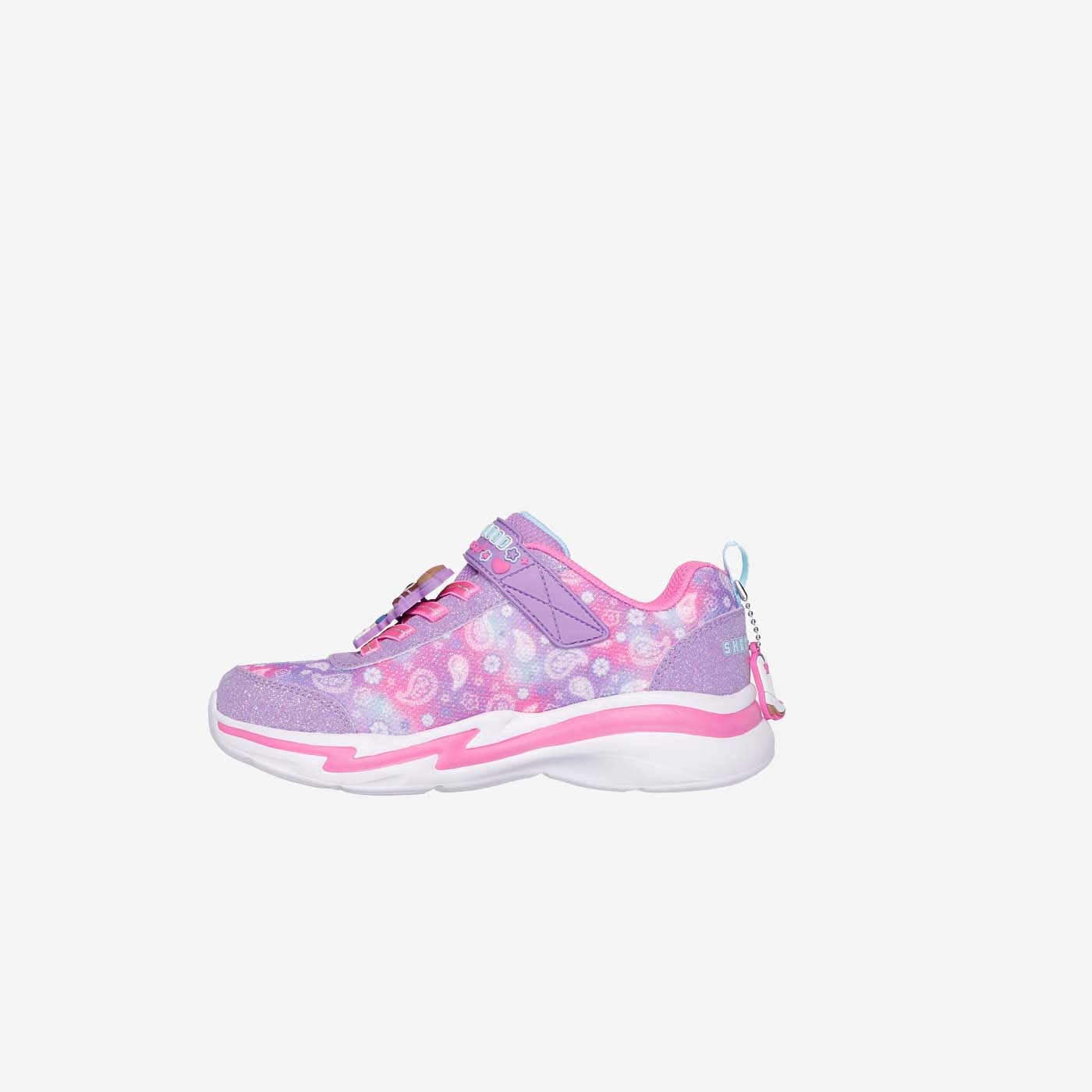 Deportivas Skechers para niña multicolor y velcro con luz
