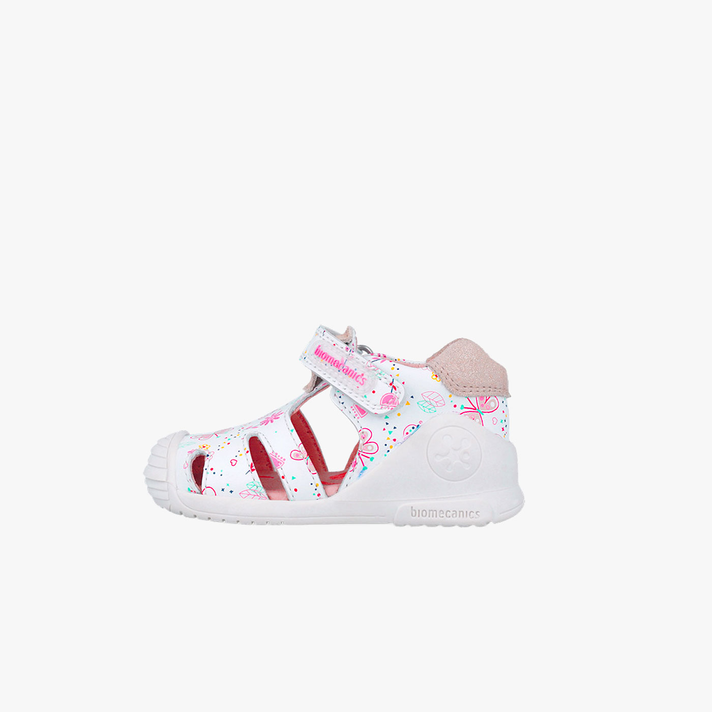 Sandalias de primeros pasos Biomecanics 252101 Blanco – Puntenra reforzada, con velcro, estabilidad y libertad de movimiento