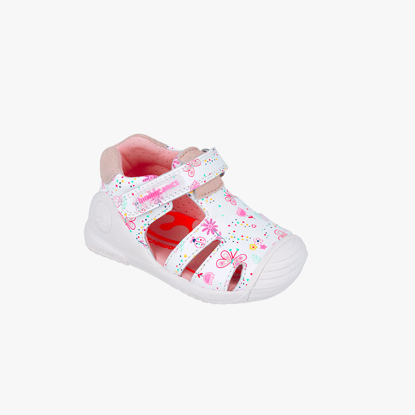 Sandalias de primeros pasos Biomecanics 252101 Blanco – Puntenra reforzada, con velcro, estabilidad y libertad de movimiento
