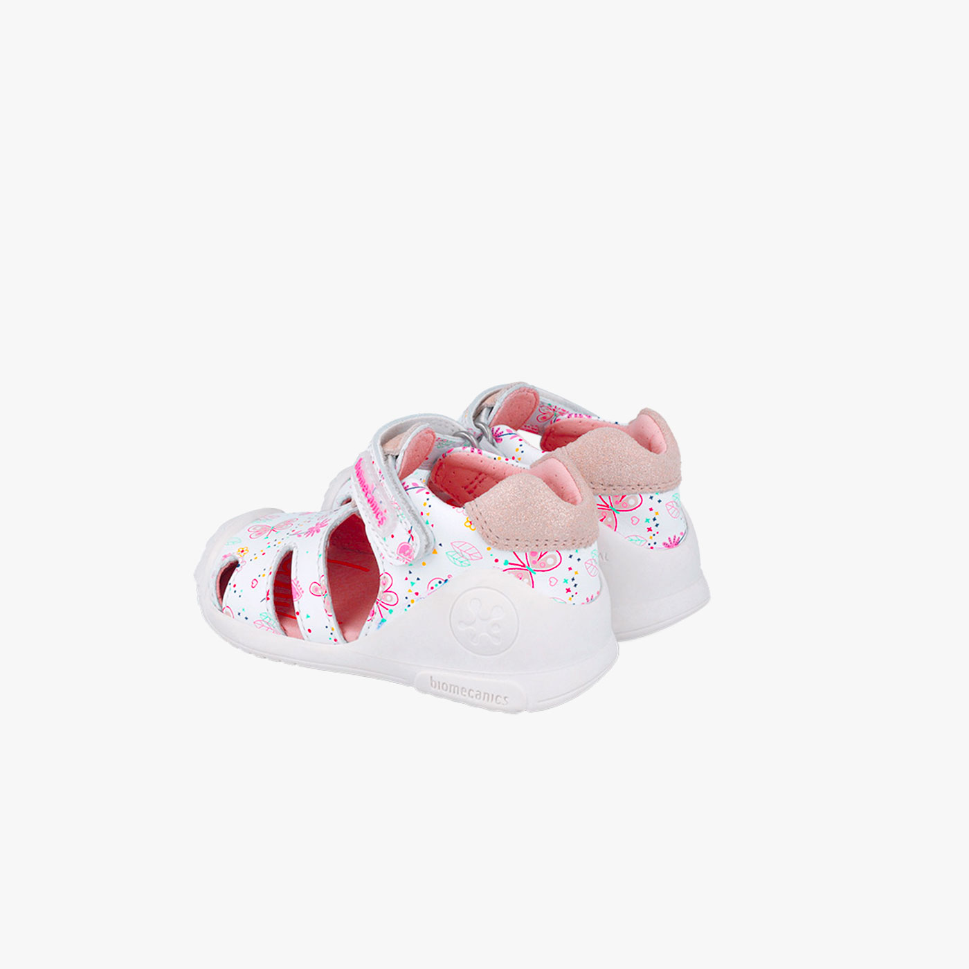 Sandalias de primeros pasos Biomecanics 252101 Blanco – Puntenra reforzada, con velcro, estabilidad y libertad de movimiento