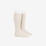 Calcetín alto Cóndor niño beige