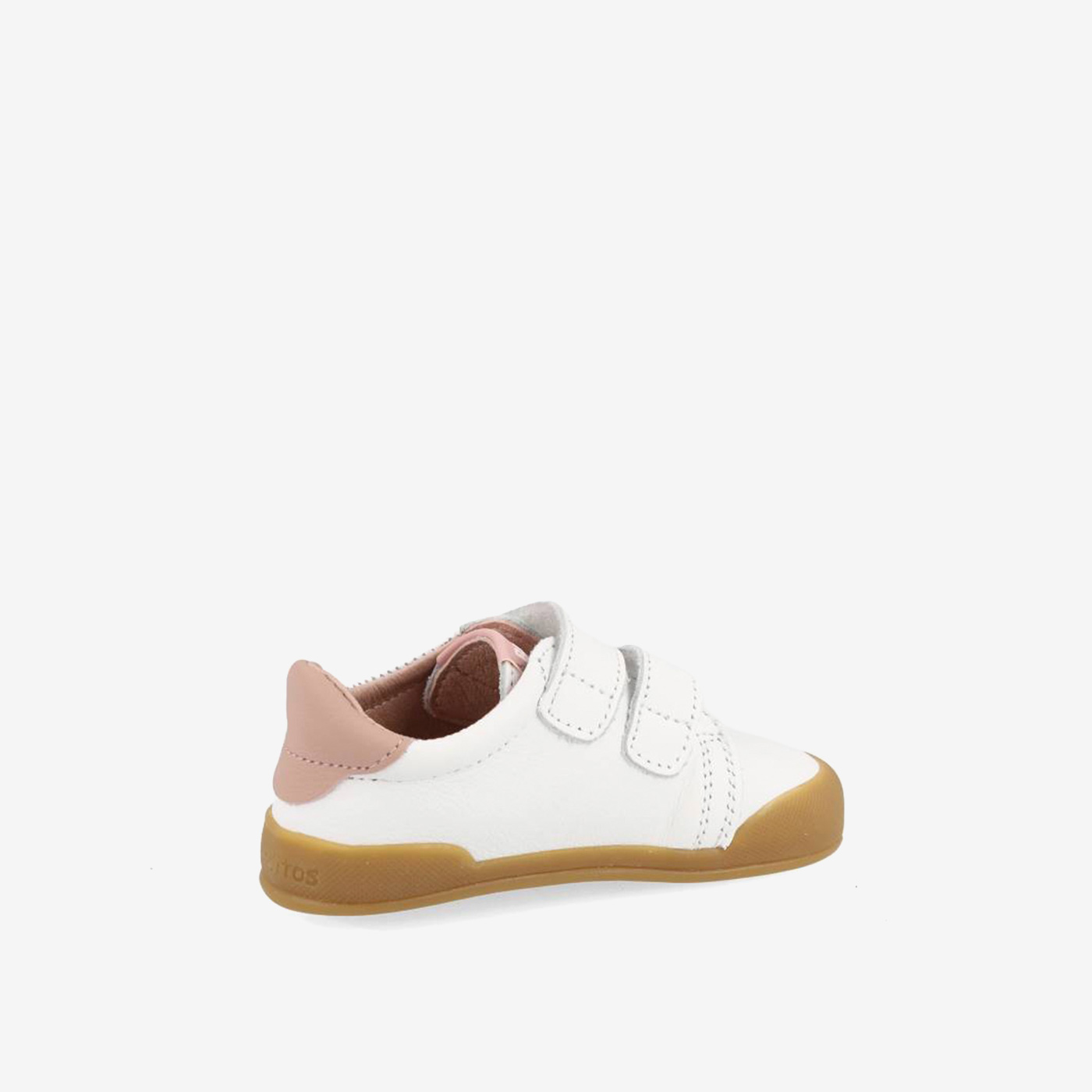 Deportiva de Blanditos en blanco y rosa con velcro