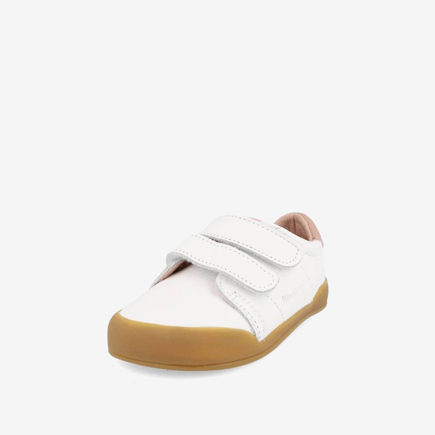 Deportiva de Blanditos en blanco y rosa con velcro