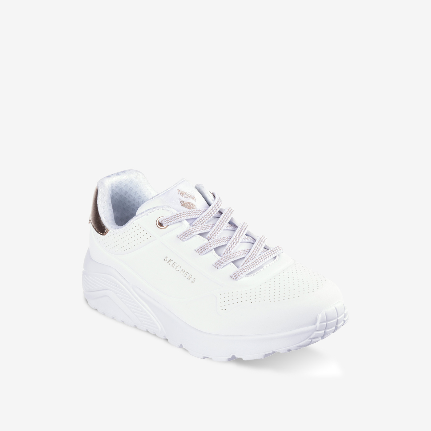 Skechers  blancas corazones lavables y sin cordones