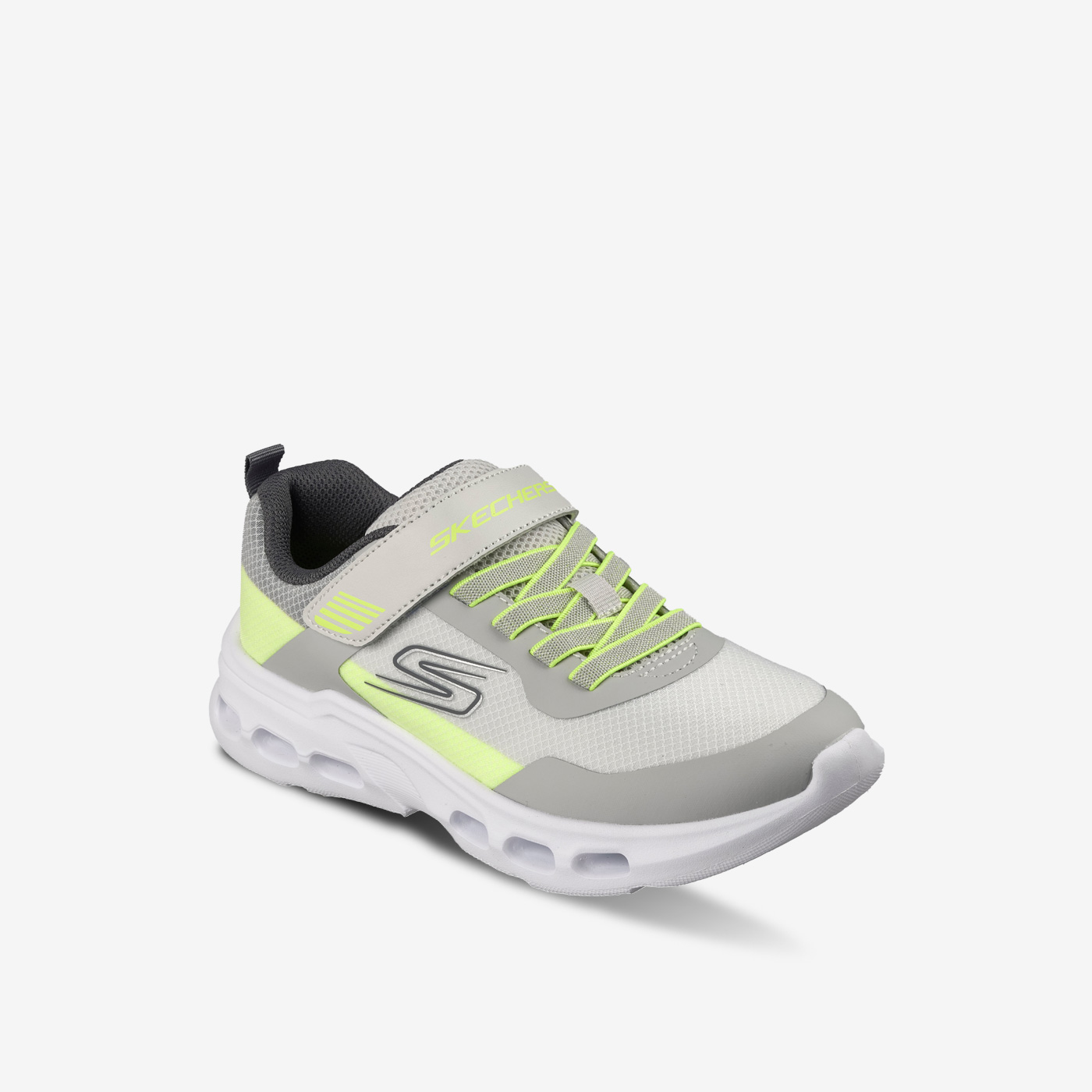 Zapatillas deportivas de Skechers  Gris con Velcro para niños