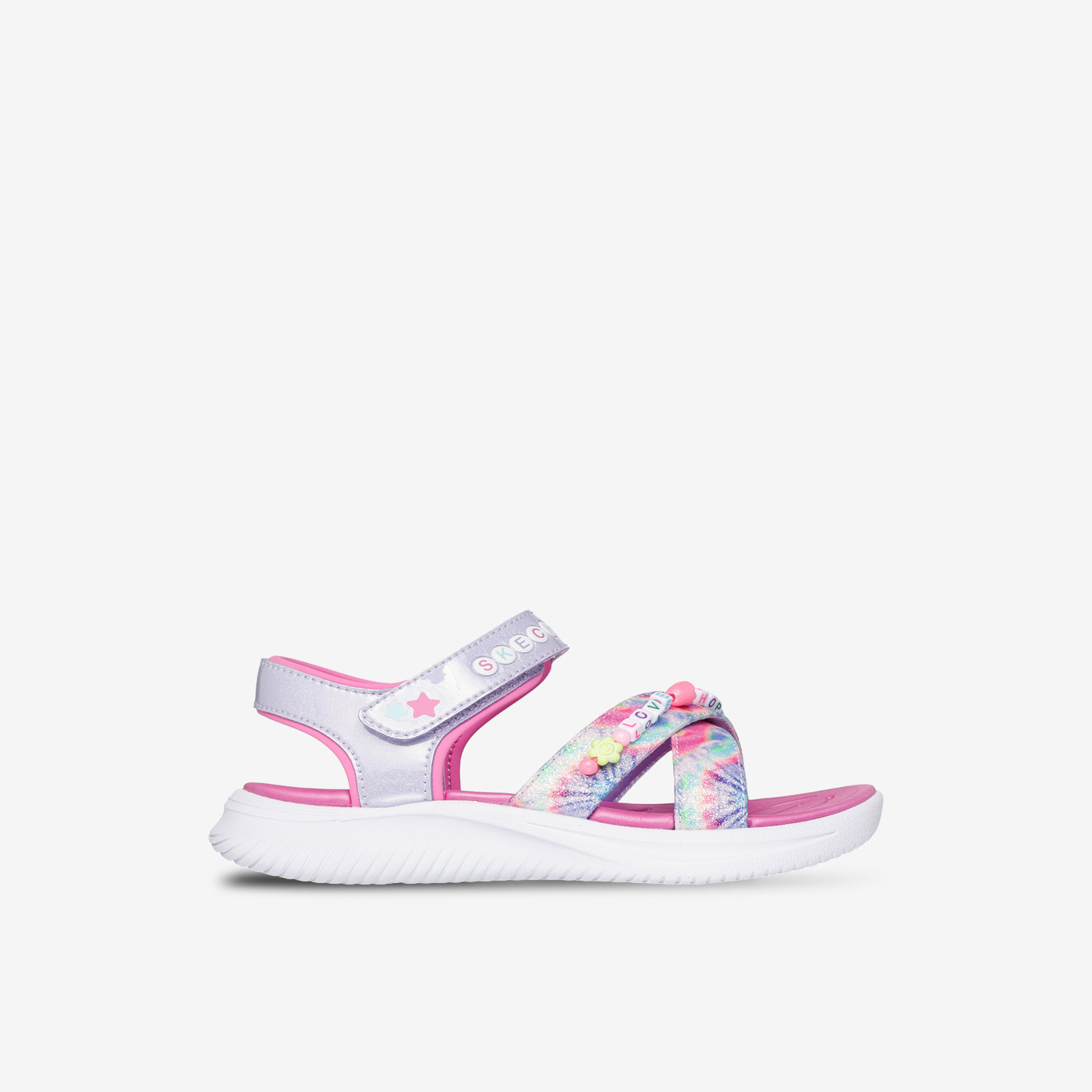 Sandalia de niña en morado de Skechers