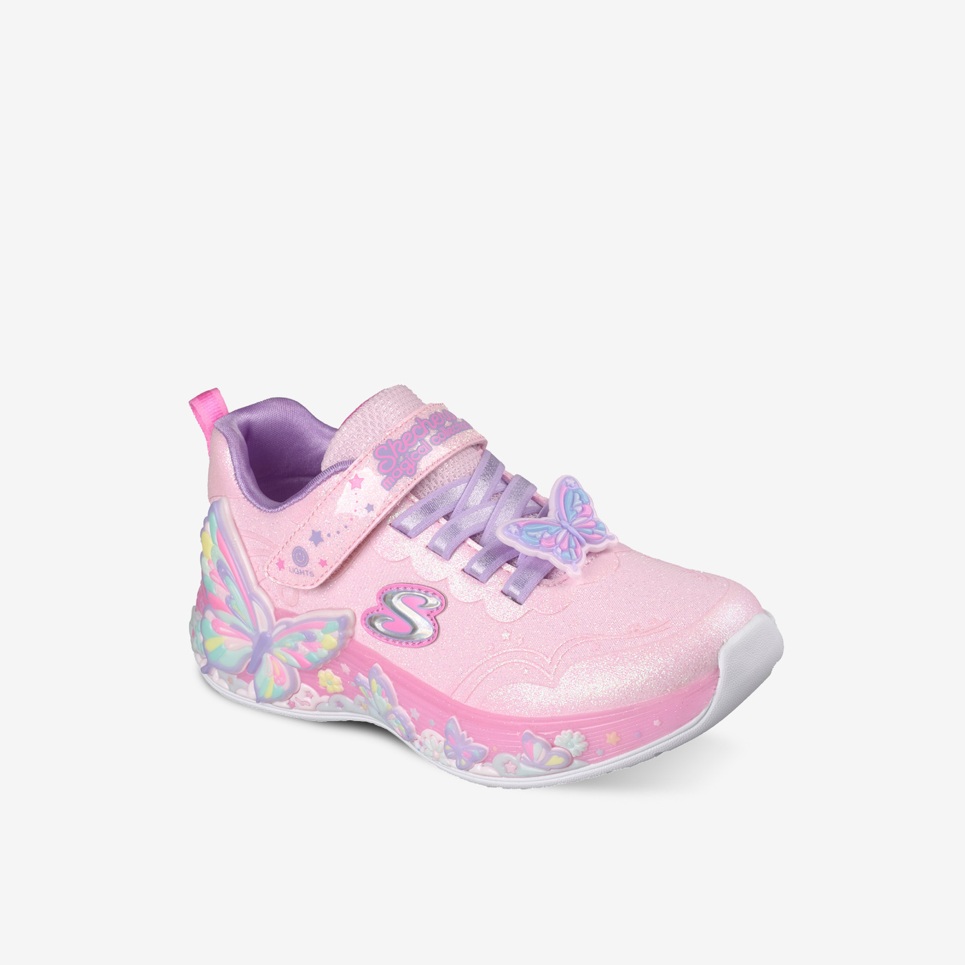 DEPORTIVOS NIÑA SKECHERS CON VELCRO Y LUCES