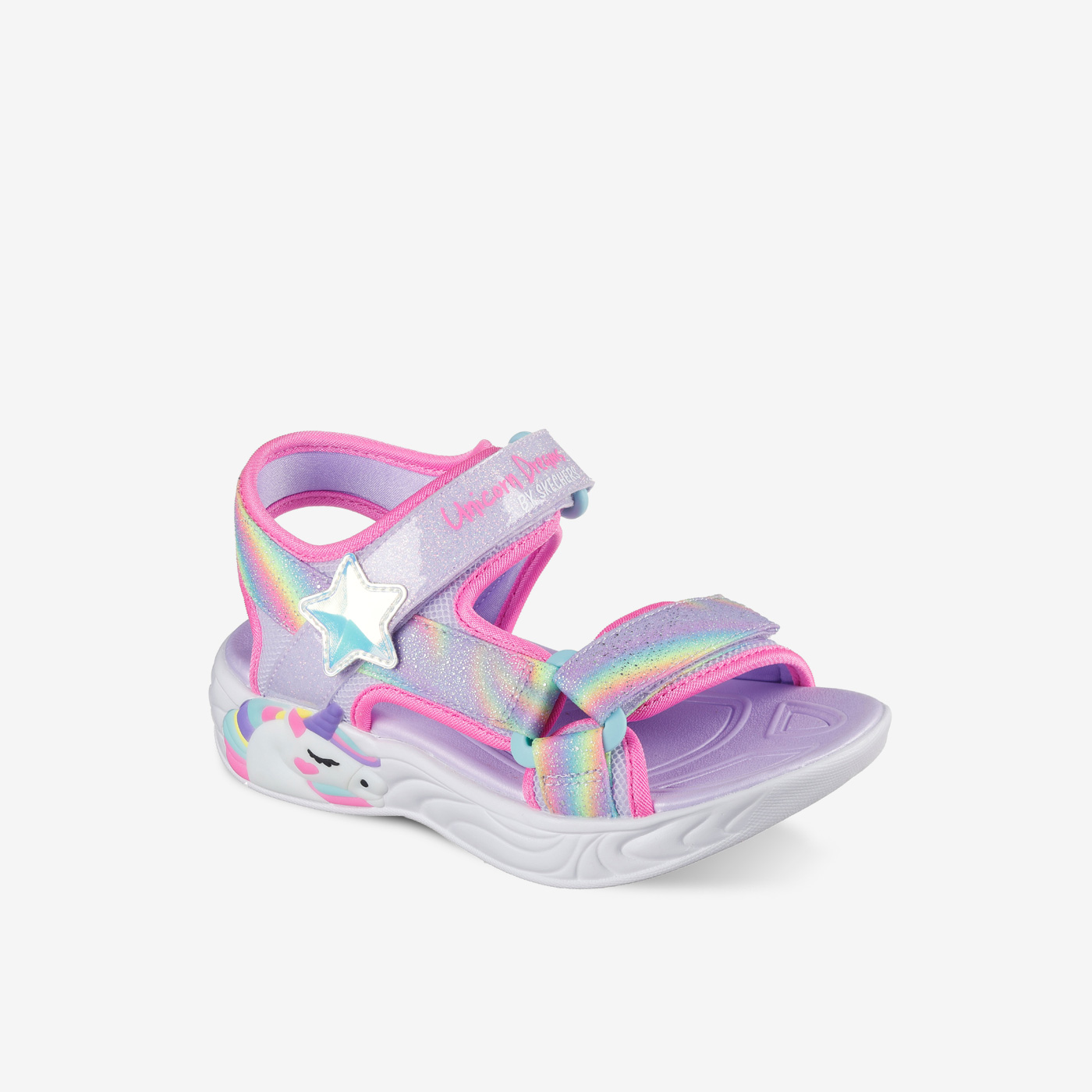 Sandalias Skechers Unicorn Dreams con Luces - Diseño Brillante y Divertido