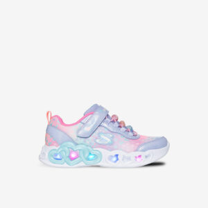 Skechers niña corazones con luz | Velcro rápido y suela flexible