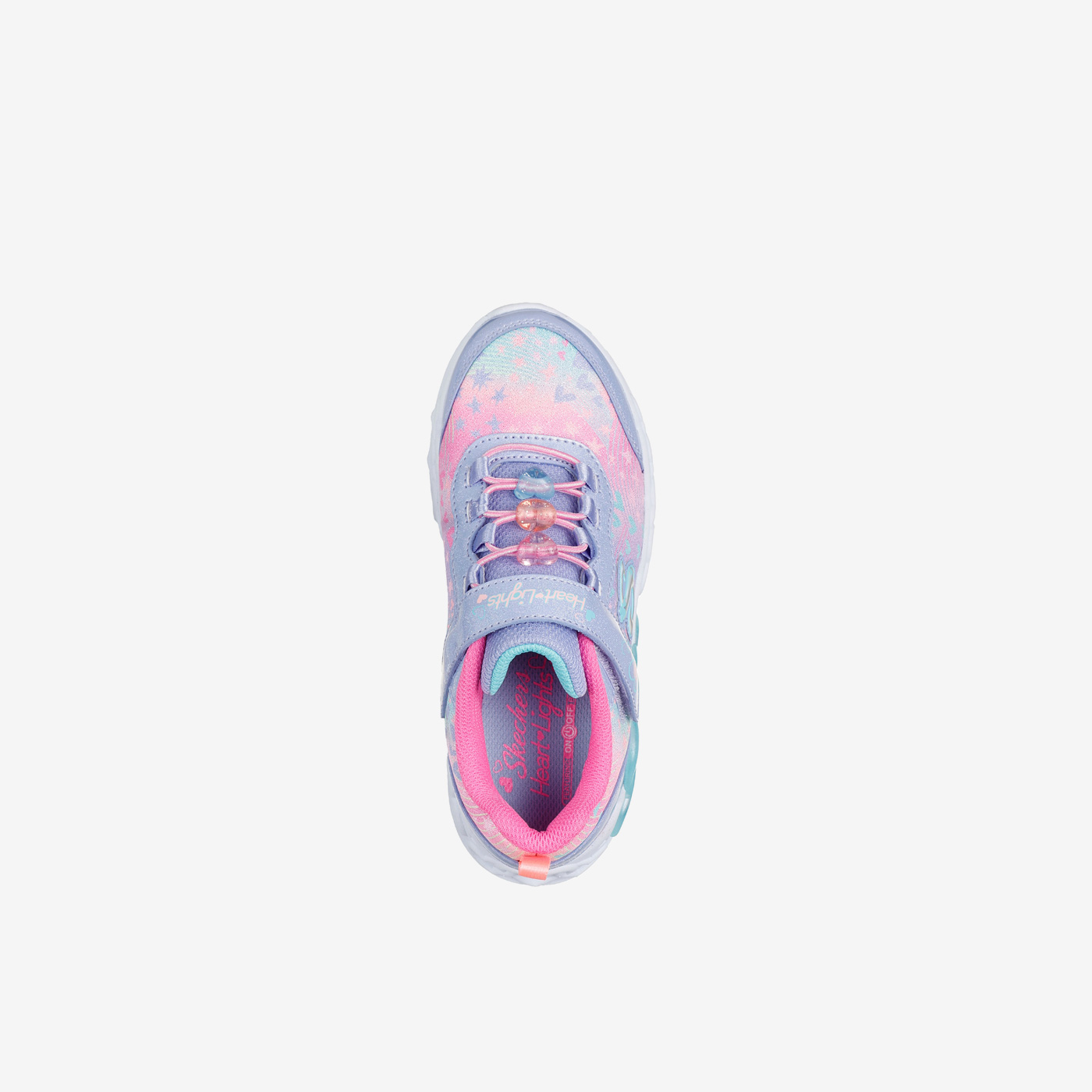 Skechers niña corazones con luz | Velcro rápido y suela flexible