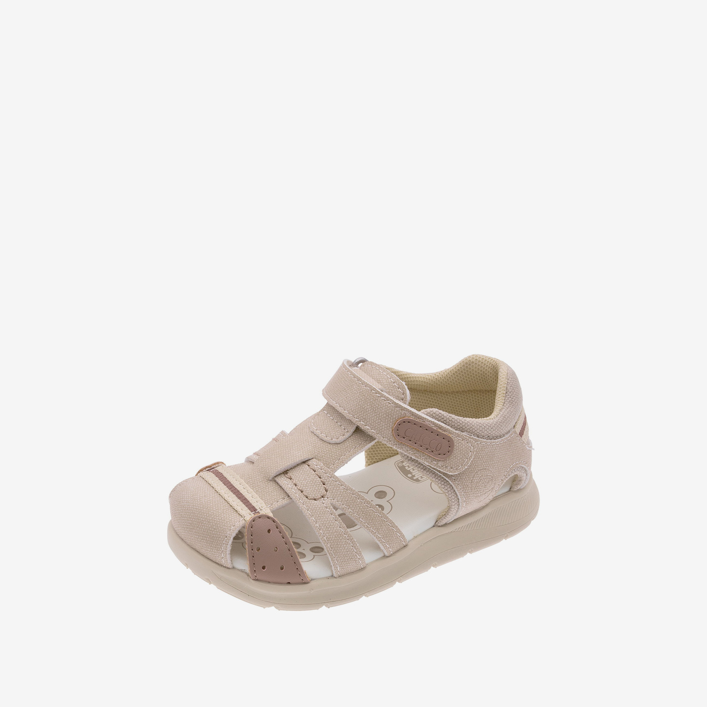 Sandalias de niño en beige de la marca Chicco con Cierre de Velcro
