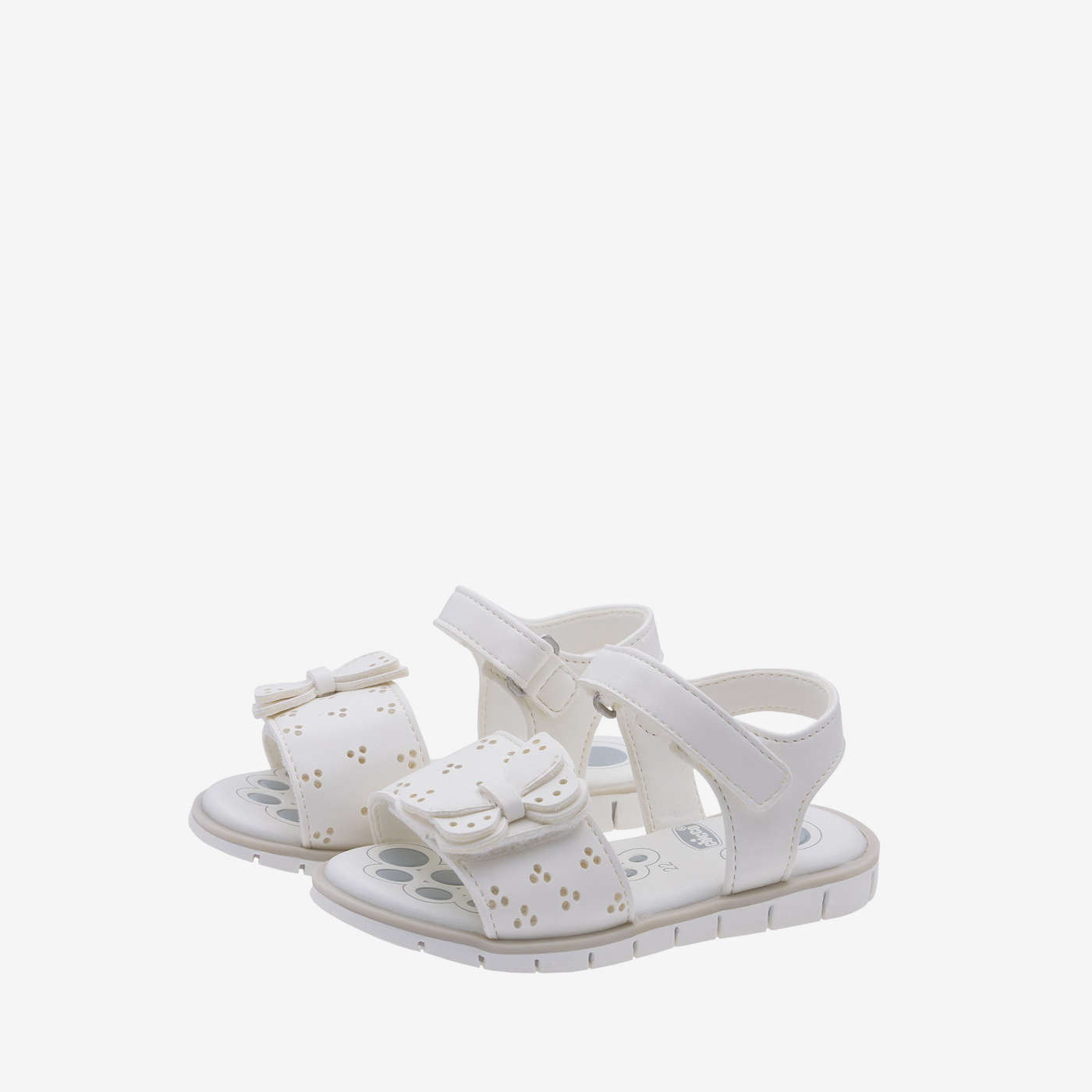 Sandalias de niña de la marca Chicco Blancas