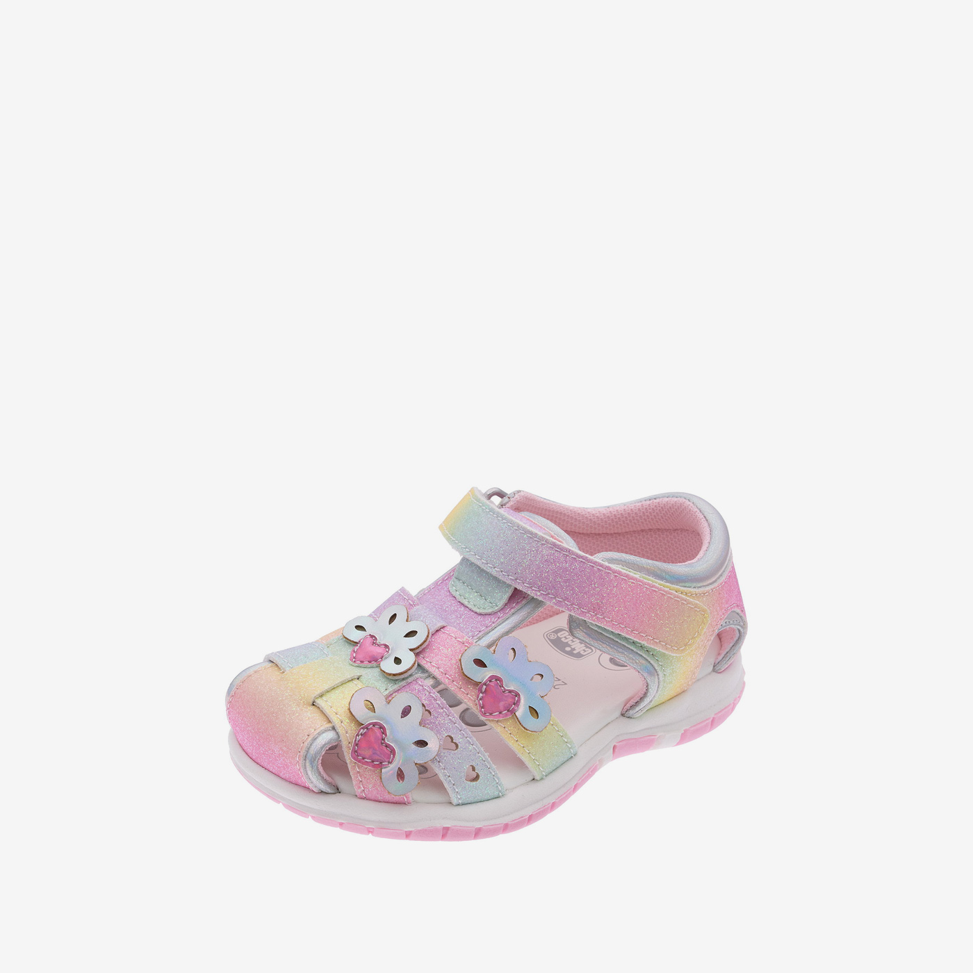 Sandalia multicolor con puntera cerrada para niñas de la marca Chicco