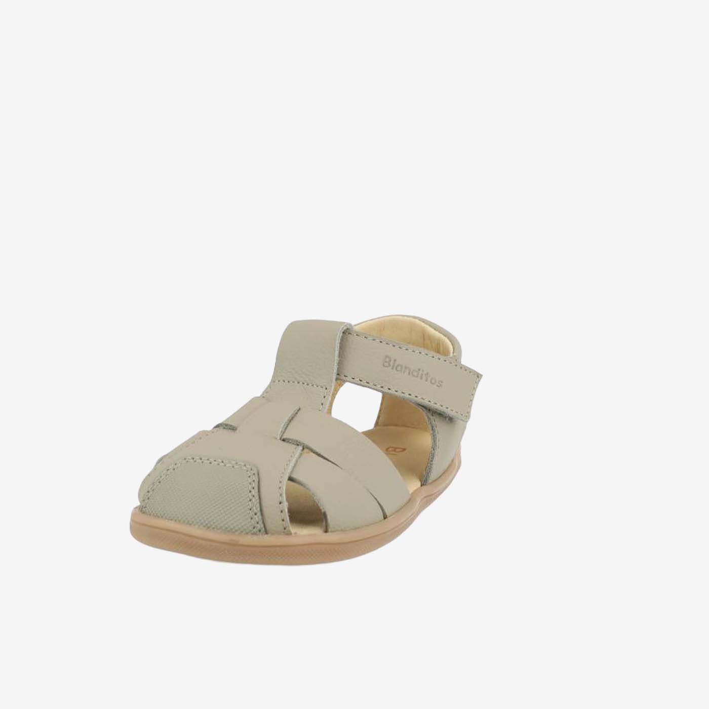 Sandalia verde con puntera reforzada de Blanditos para niño | Libertad para explorar con dulzura