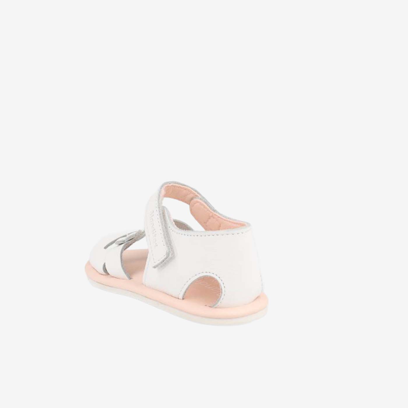 Sandalia respetuosa blanca de Blanditos para niña | Libertad para explorar con dulzura