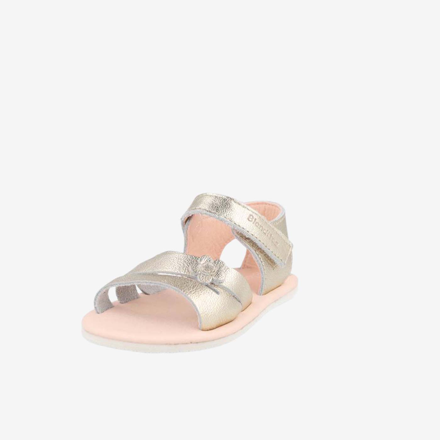 Sandalia dorada de niña Blanditos para niña | Libertad para explorar con dulzura