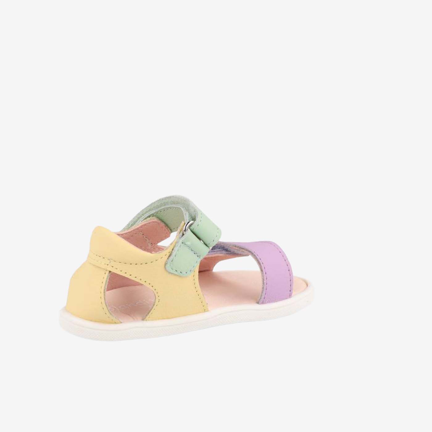Sandalia respetuosa multicolor de Blanditos para niña | Libertad para los primeros pasos.