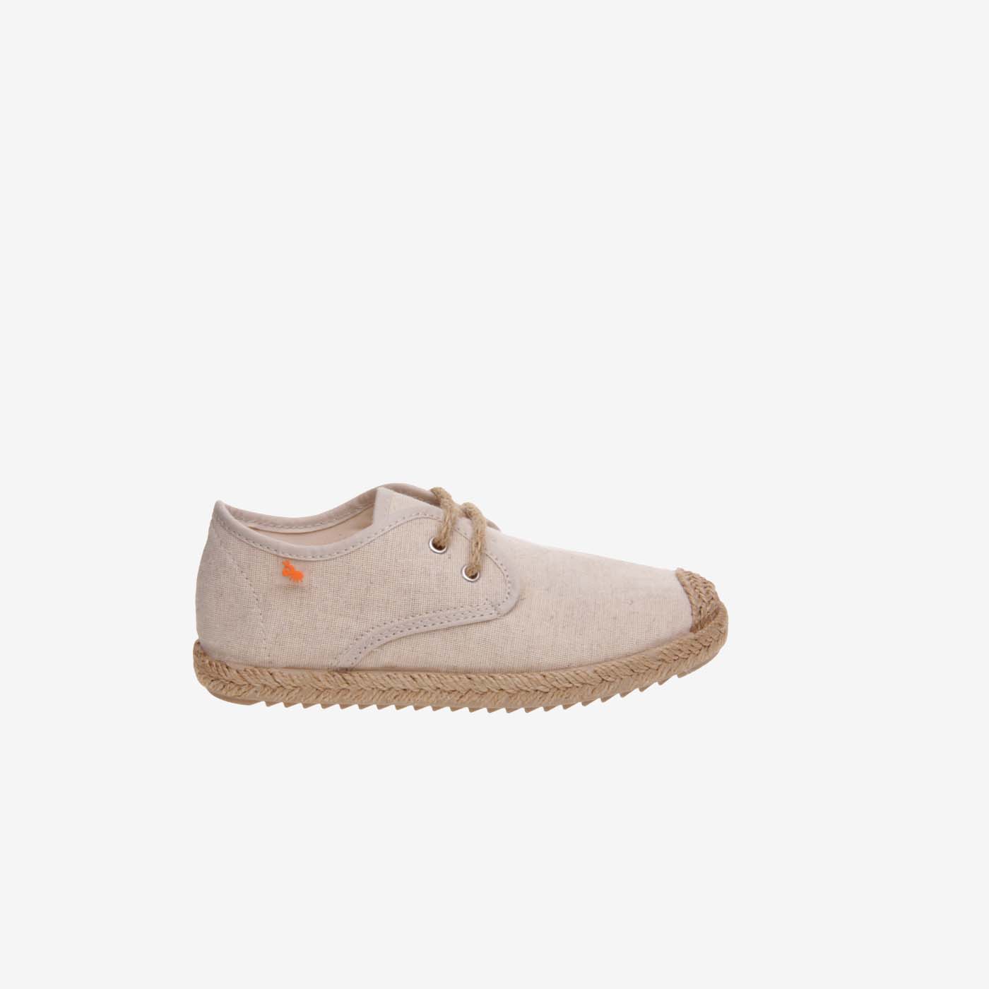 Blucher textil niño con cordon y estilo casual vestir