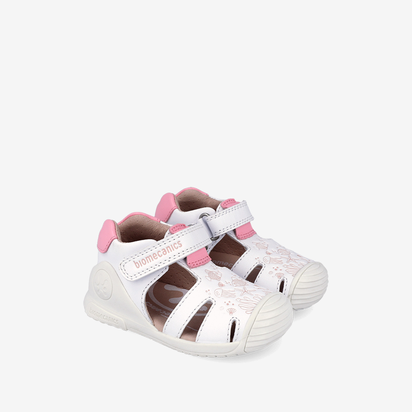 Sandalias Biomecanics para Primeros Pasos en color blanco