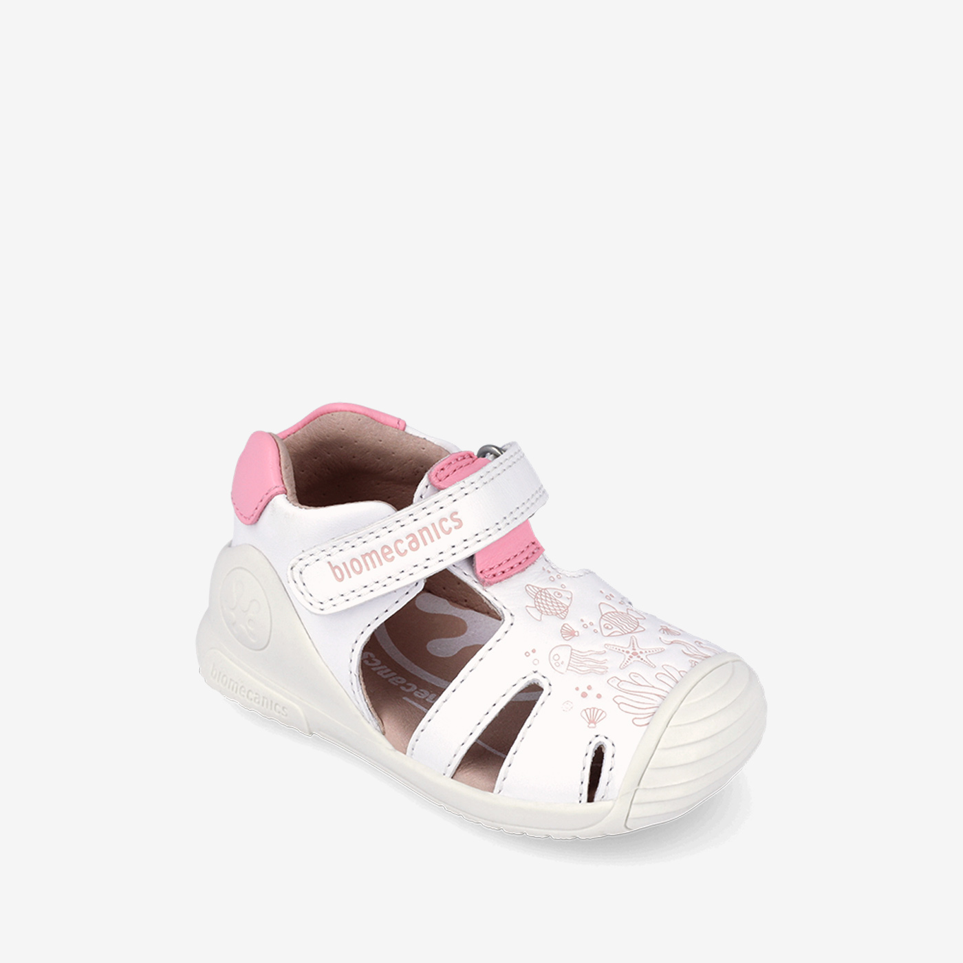 Sandalias Biomecanics para Primeros Pasos en color blanco