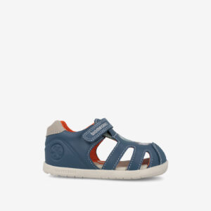 Sandalia puntera reforzada de niño de Biomecancics en azul