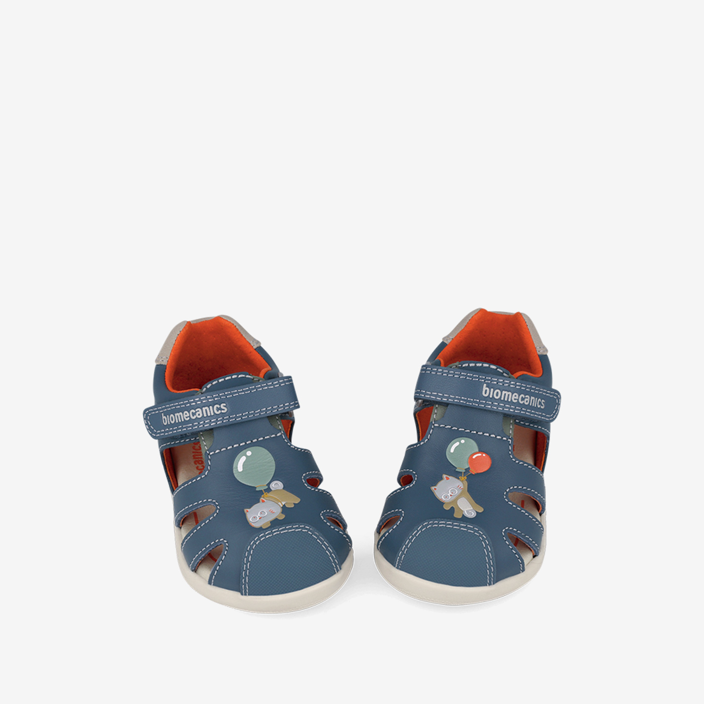Sandalia puntera reforzada de niño de Biomecancics en azul