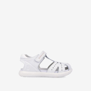 Sandalia de niña con puntera reforzada de Biomecanics en blanco