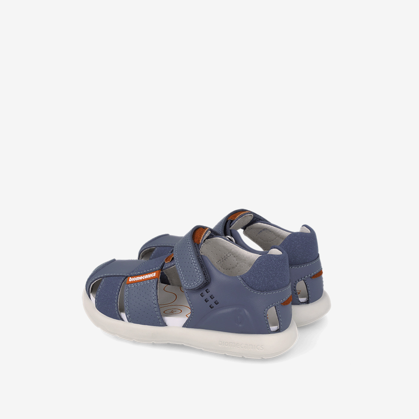 Sandalia de niño en azul con puntera reforzada de Biomecanics