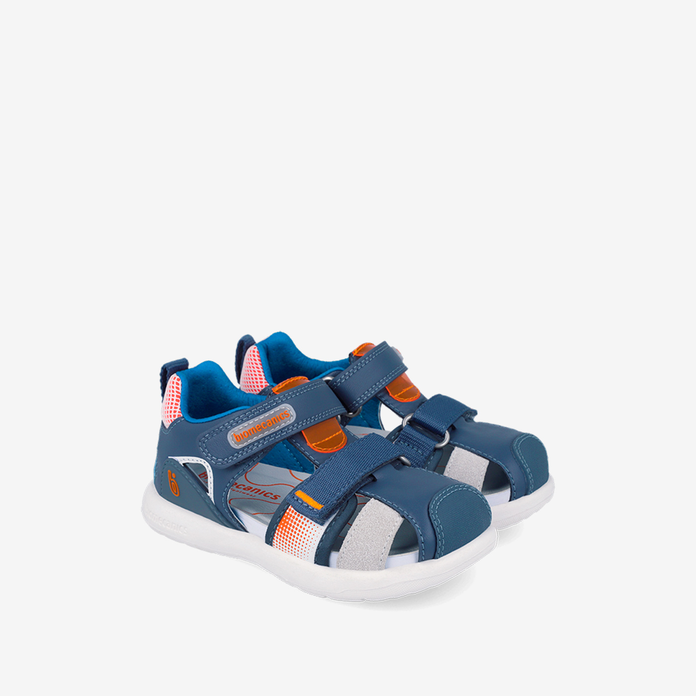 Sandalia de niño en azul con puntera reforzada de Biomecanics