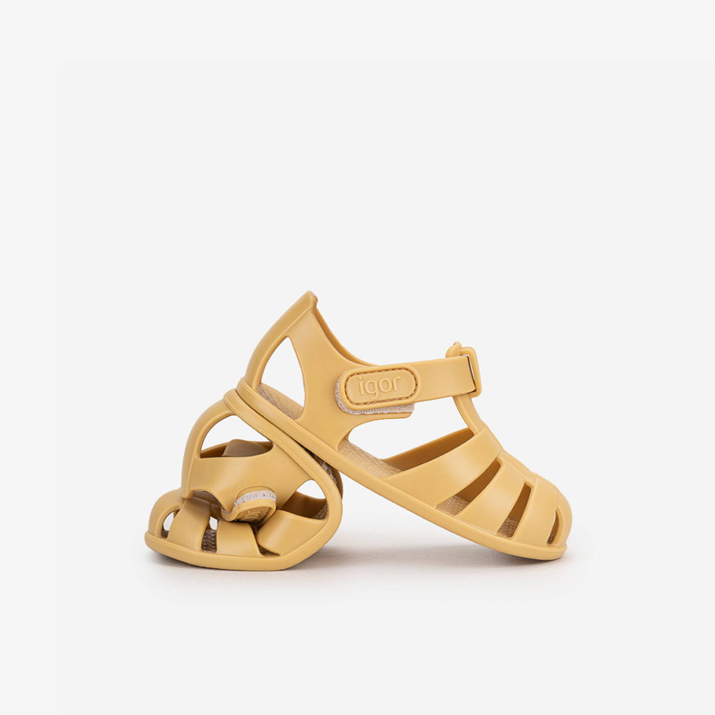 Sandalia cancrejera Respetuosa en color amarillo de Igor