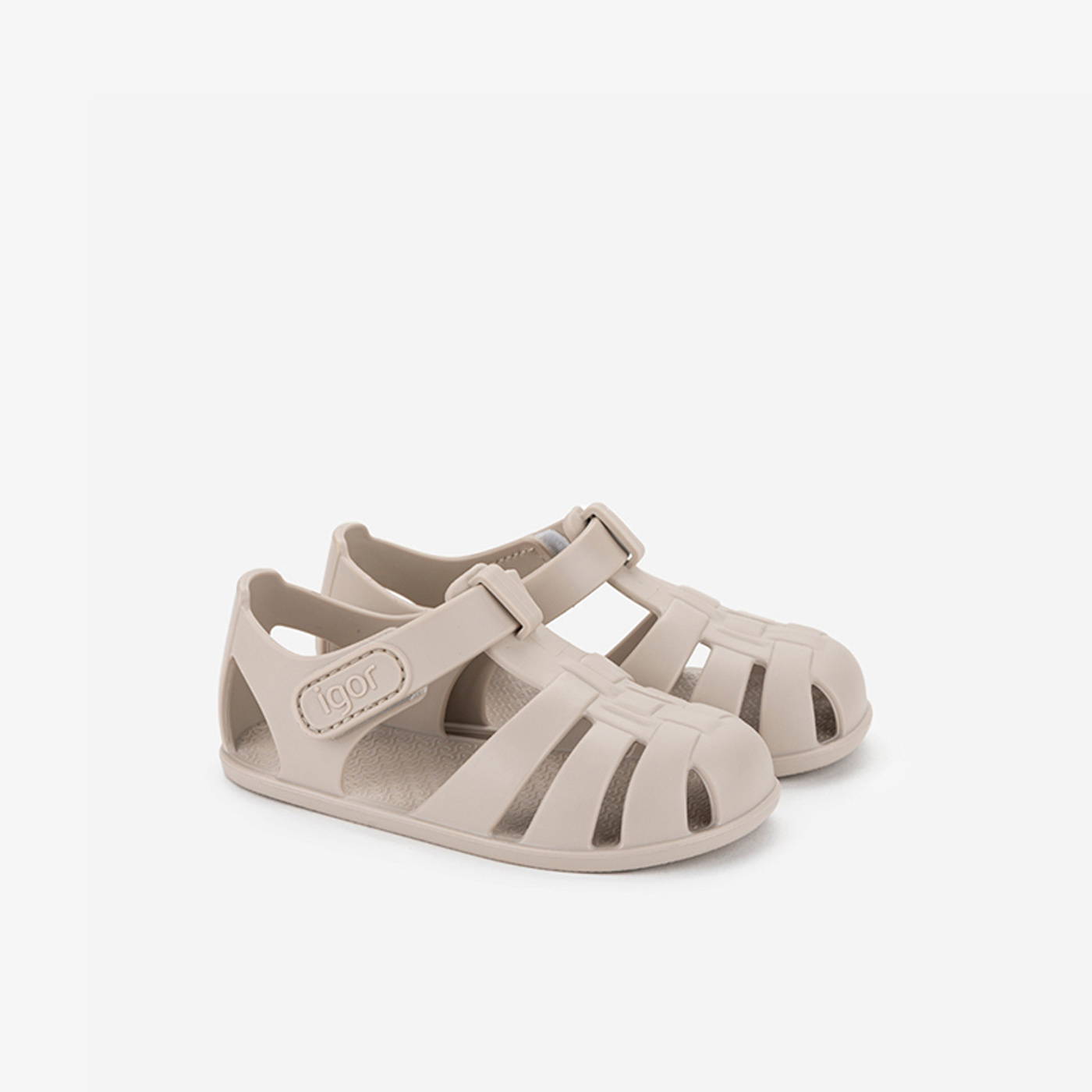 Sandalia respetuosa para playa-piscina en beige de Igor