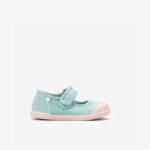 Merceditas Barefoot de Lona Respetuosa para Niñas en color verde – Marca Igor