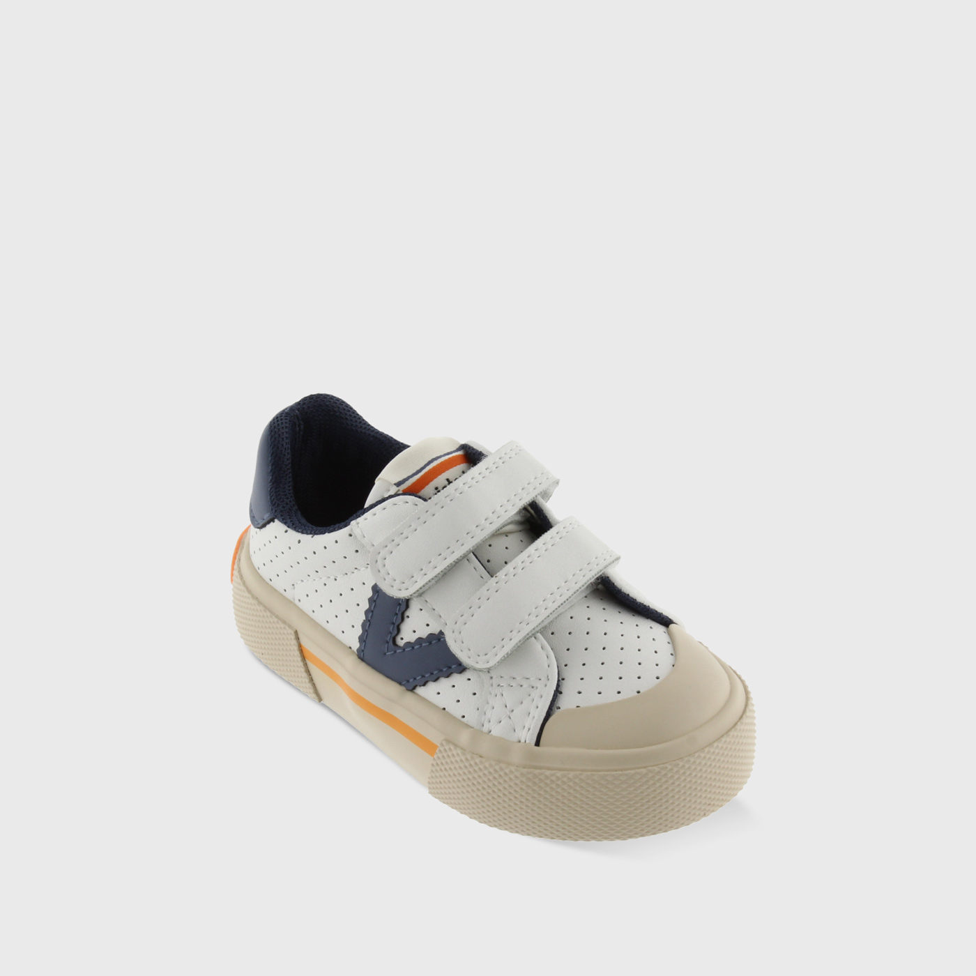 Lona de Victoria en blanco con toques en azul