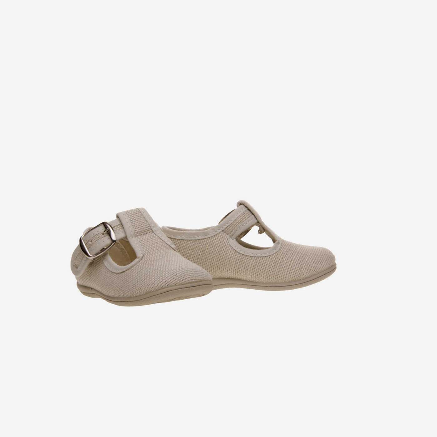 Lona pepito de lino beige coleccion Vulpeques